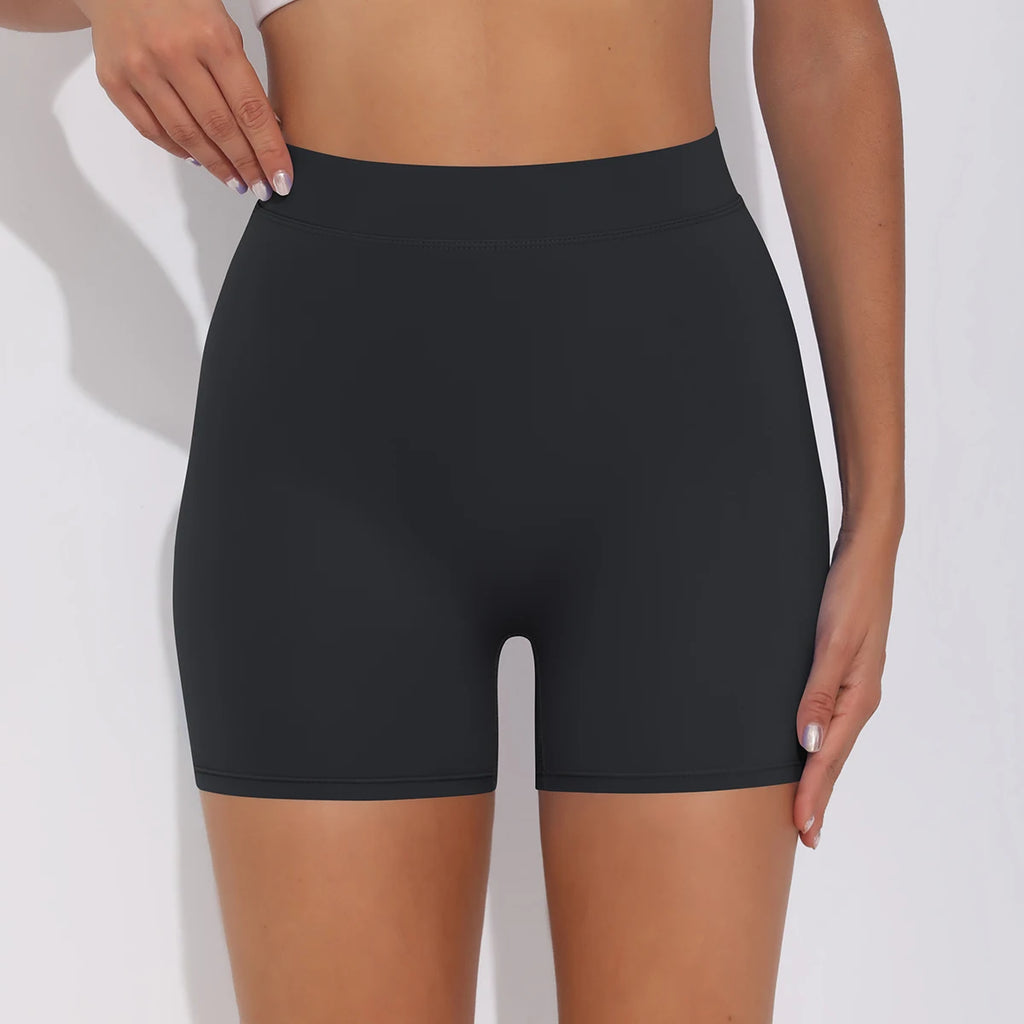 Women's Sexy Stretch Yoga Shorts With Hip Lifting And Abdominal Tightening Tight Fitness Wearing Running Pants Externally