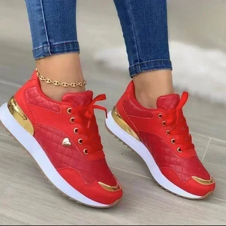 2025 Women's Mesh Sneakers Patchwork Lace Up Flat Shoes for Women Lightweight Female Shoes Classic Versatile Zapatillas De Mujer