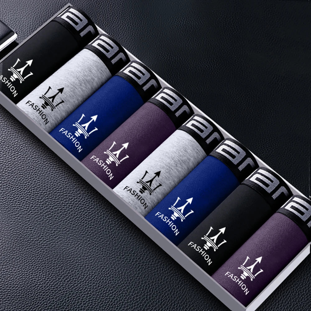 4/8PCS Men's Panties Pure Cotton Underwear Boxer Shorts Breathable Comfortable Plus Size Man Underpants Boxershorts Lot L-4XL 8PCS-4-55X2