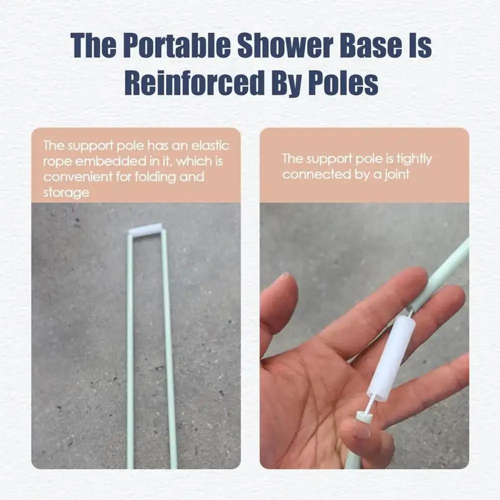 Portable Shower Pan with Drain Hose Foldable Shower Base Outdoor Tent Shower Tray for RV Outdoor Camping Shower Beach Pet Bath