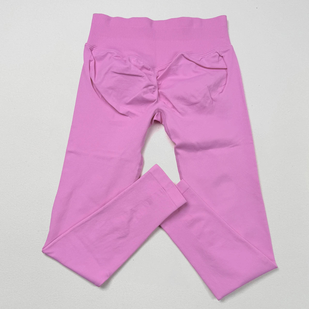 VEQKING Dames Yoga Legging - Scrunch Butt Naadloos - Hoge Taille Sportlegging Flower pink2