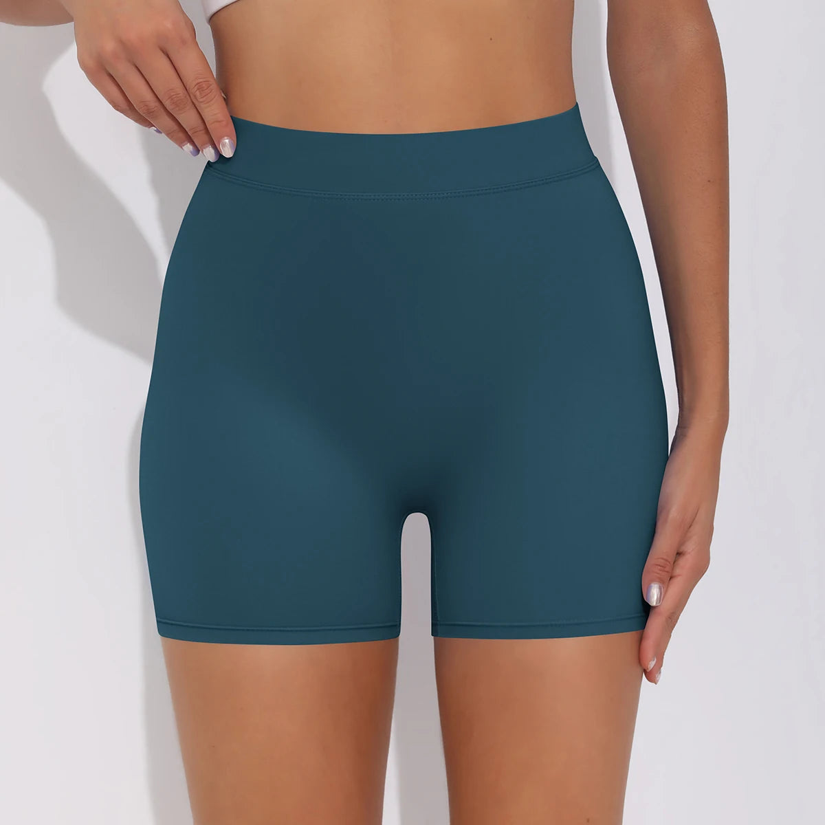 Women's Sexy Stretch Yoga Shorts With Hip Lifting And Abdominal Tightening Tight Fitness Wearing Running Pants Externally