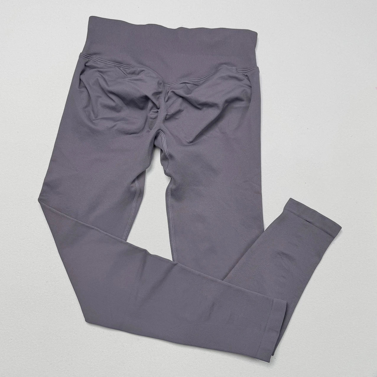 VEQKING Dames Yoga Legging - Scrunch Butt Naadloos - Hoge Taille Sportlegging Truffle2