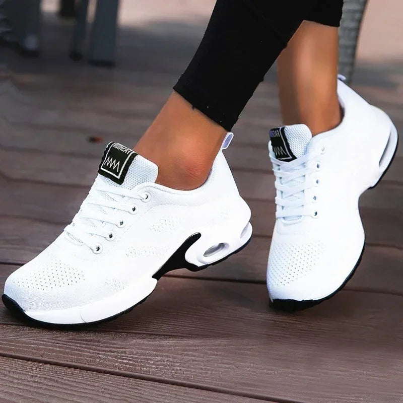 Dames Platform Sneakers - Ademende Mesh Chunky Sportschoenen Zomer 2025