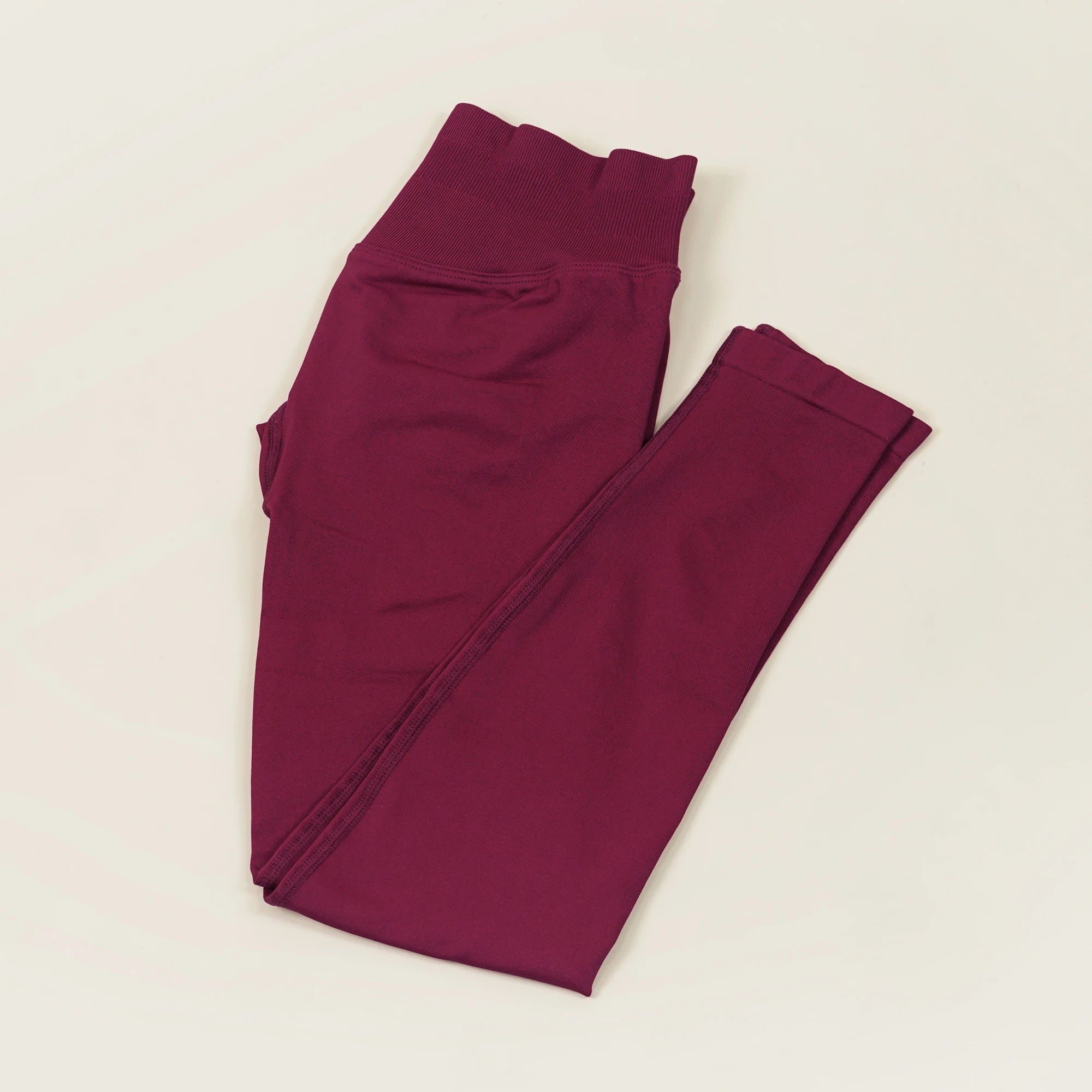 VEQKING Dames Yoga Legging - Scrunch Butt Naadloos - Hoge Taille Sportlegging Berry