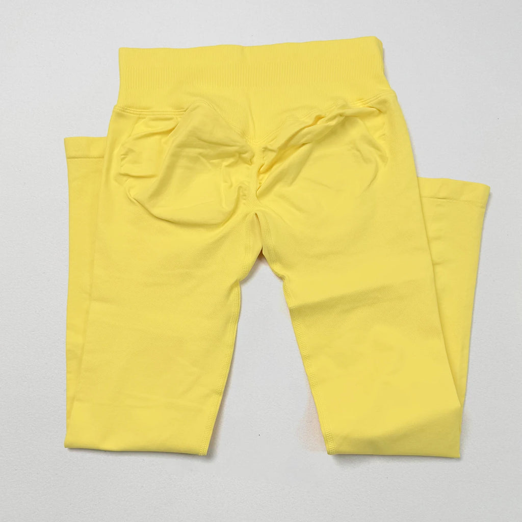 VEQKING Dames Yoga Legging - Scrunch Butt Naadloos - Hoge Taille Sportlegging