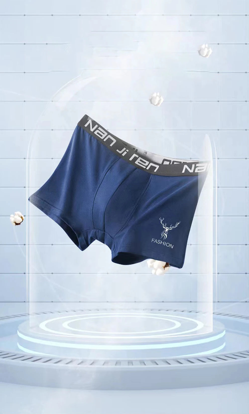 4/8PCS Men's Panties Pure Cotton Underwear Boxer Shorts Breathable Comfortable Plus Size Man Underpants Boxershorts Lot L-4XL