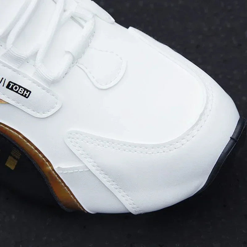 Heren Waterproof Sneakers PU Leer - Ademend Antislip Casual Sportschoenen