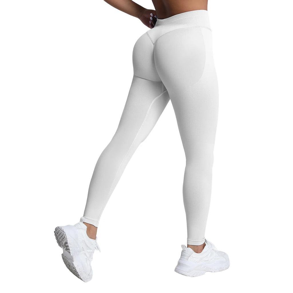 VEQKING Dames Yoga Legging - Scrunch Butt Naadloos - Hoge Taille Sportlegging