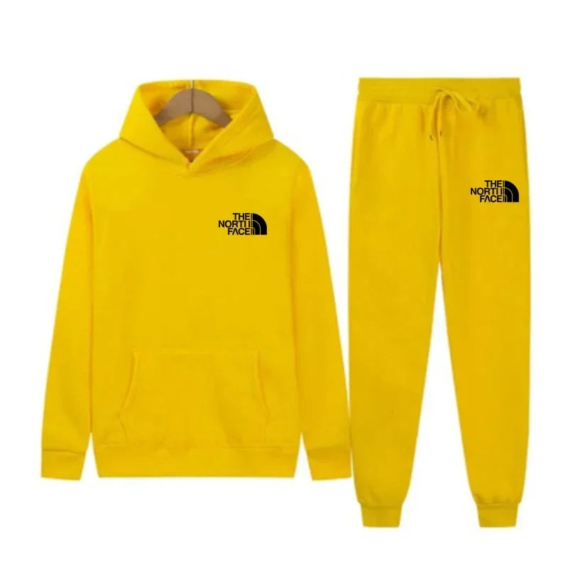 2025 Men's and women's printed casual sets, running and outdoor fitness sets, luxury sports caps, sweatshirts and pants 10