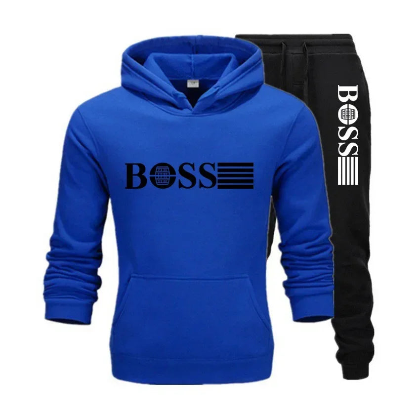 Two-piece fitness sets for autumn and winter, casual sportswear for men and women, and fashionable hooded sweatshirts Picture color 7