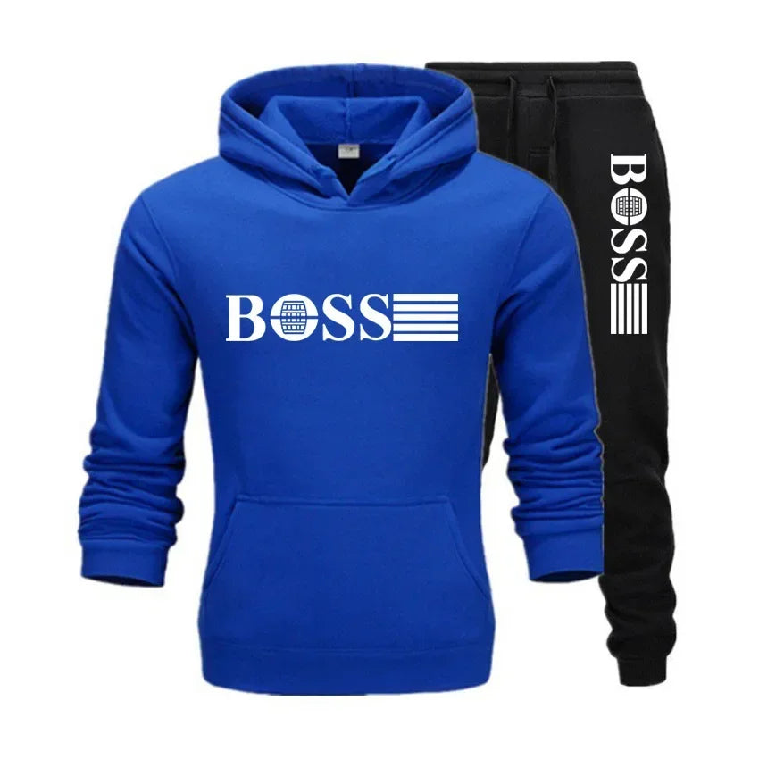 Two-piece fitness sets for autumn and winter, casual sportswear for men and women, and fashionable hooded sweatshirts Picture color 6