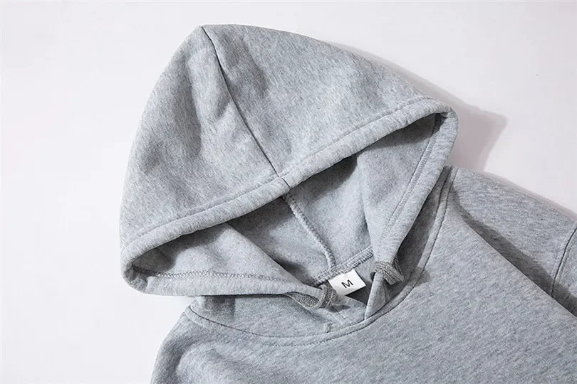 New men's autumn and winter hooded sweatshirts, sportswear, outdoor fashionable jogging couple pullovers and trousers two-piece