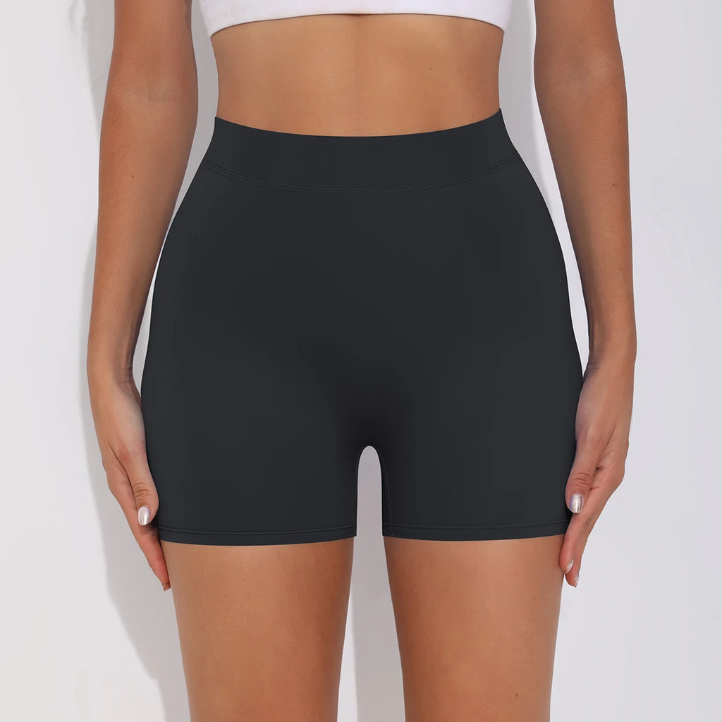 Women's Sexy Stretch Yoga Shorts With Hip Lifting And Abdominal Tightening Tight Fitness Wearing Running Pants Externally