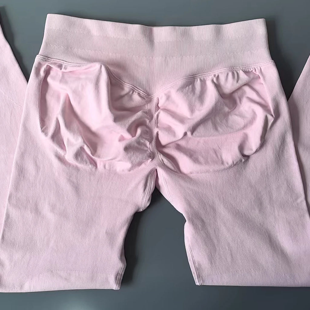 VEQKING Dames Yoga Legging - Scrunch Butt Naadloos - Hoge Taille Sportlegging