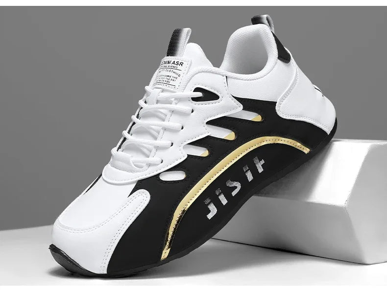 Luxury Men's Sneakers High Quality Leather Casual Shoes for Men Fashion All-match Sport Shoes Platform Comfor Men Running Shoes