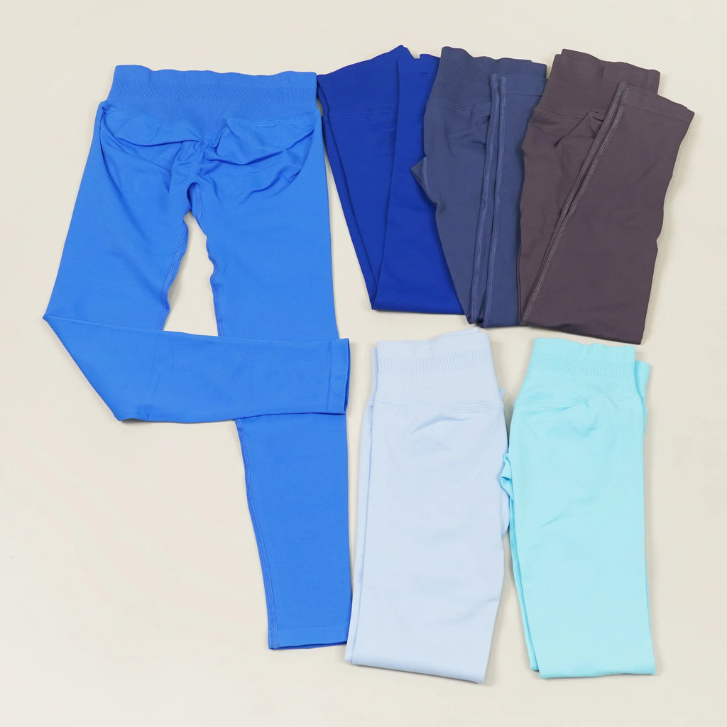 VEQKING Dames Yoga Legging - Scrunch Butt Naadloos - Hoge Taille Sportlegging