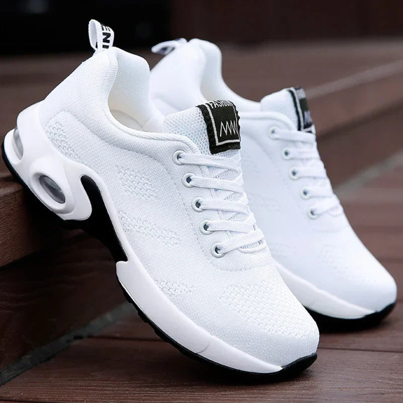 Dames Platform Sneakers - Ademende Mesh Chunky Sportschoenen Zomer 2025