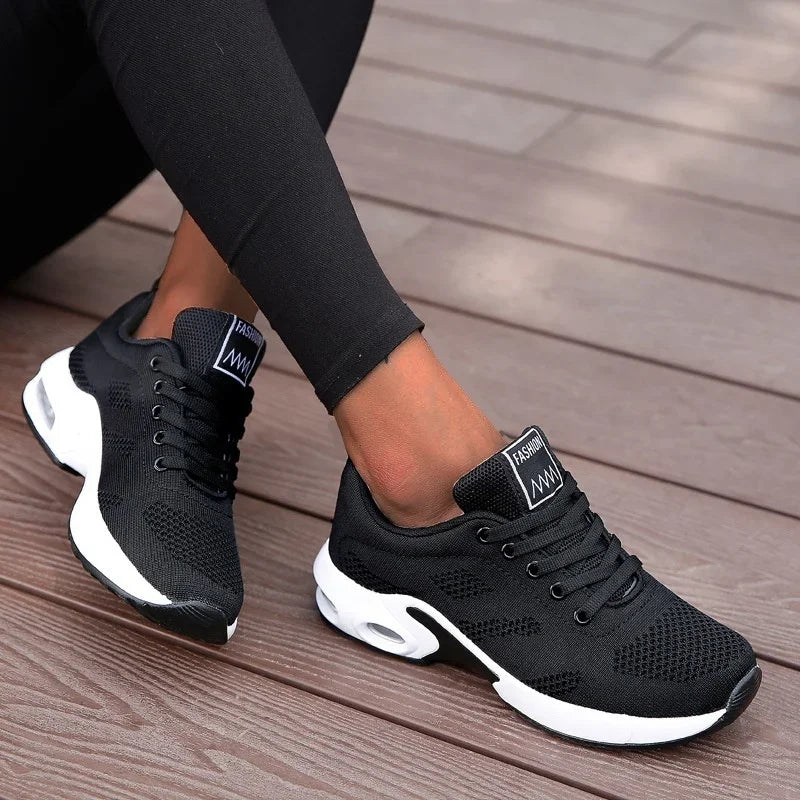 Dames Platform Sneakers - Ademende Mesh Chunky Sportschoenen Zomer 2025