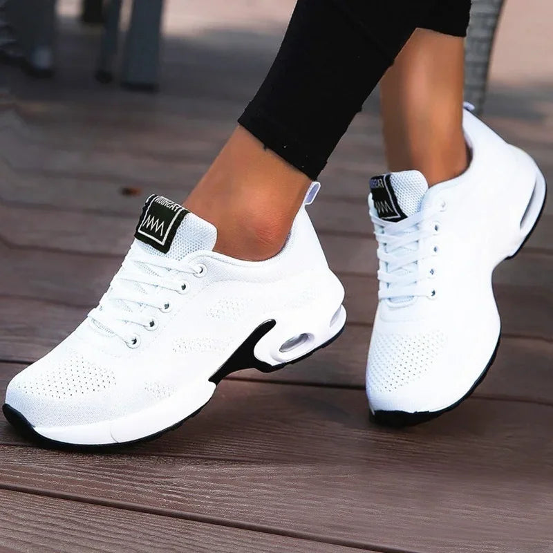 Dames Platform Sneakers - Ademende Mesh Chunky Sportschoenen Zomer 2025