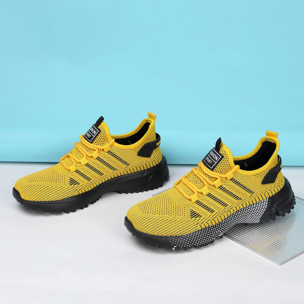 Running Shoes for Men, New Leather Casual Mesh Breathable Sports Shoes for Men for All Seasons