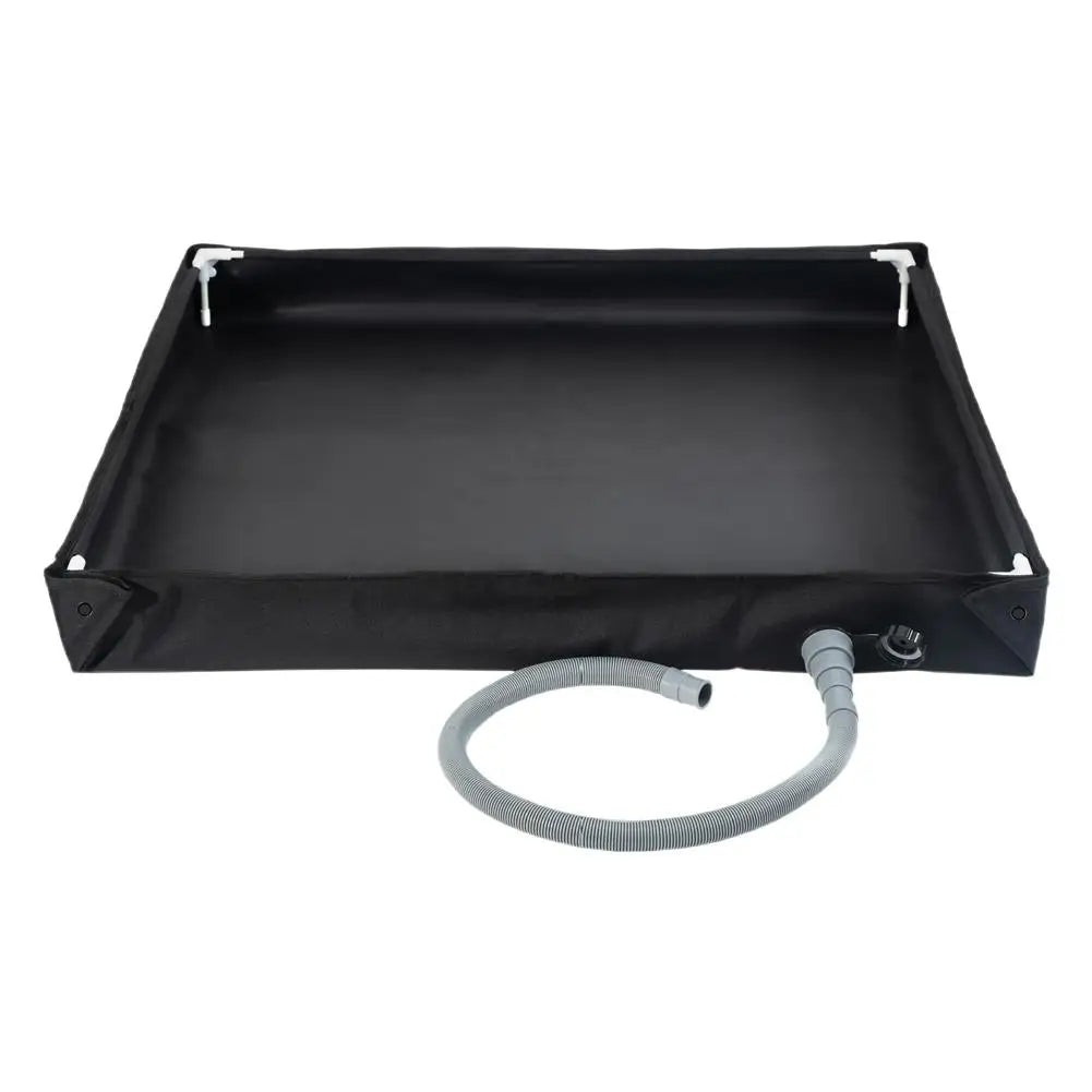 Portable Shower Pan with Drain Hose Foldable Shower Base Outdoor Tent Shower Tray for RV Outdoor Camping Shower Beach Pet Bath A CN