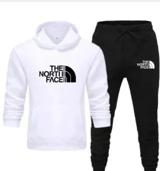 Two-piece fitness sets for autumn and winter, casual sportswear for men and women, and fashionable hooded sweatshirts Picture color 2