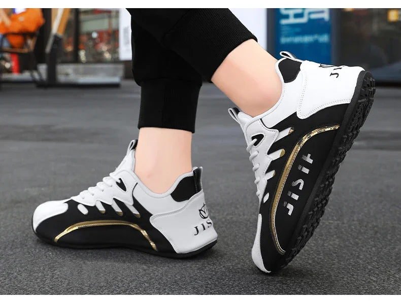 Luxury Men's Sneakers High Quality Leather Casual Shoes for Men Fashion All-match Sport Shoes Platform Comfor Men Running Shoes