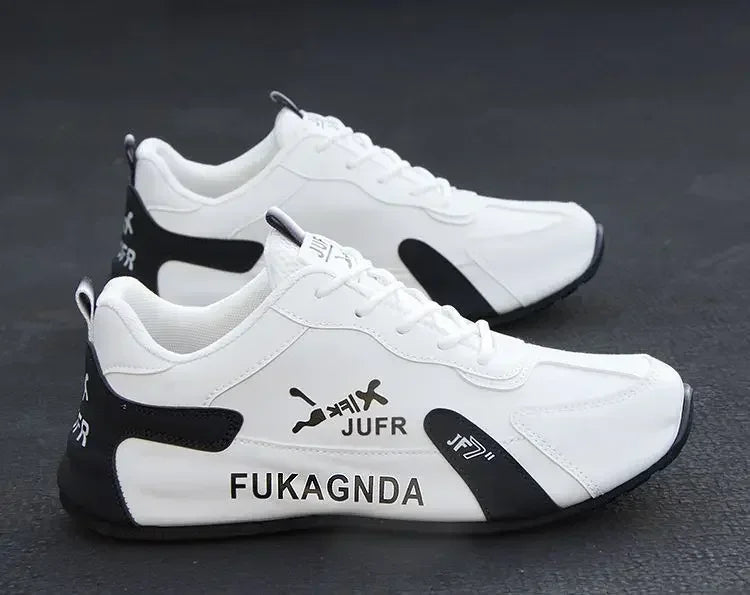 Heren Waterproof Sneakers PU Leer - Ademend Antislip Casual Sportschoenen