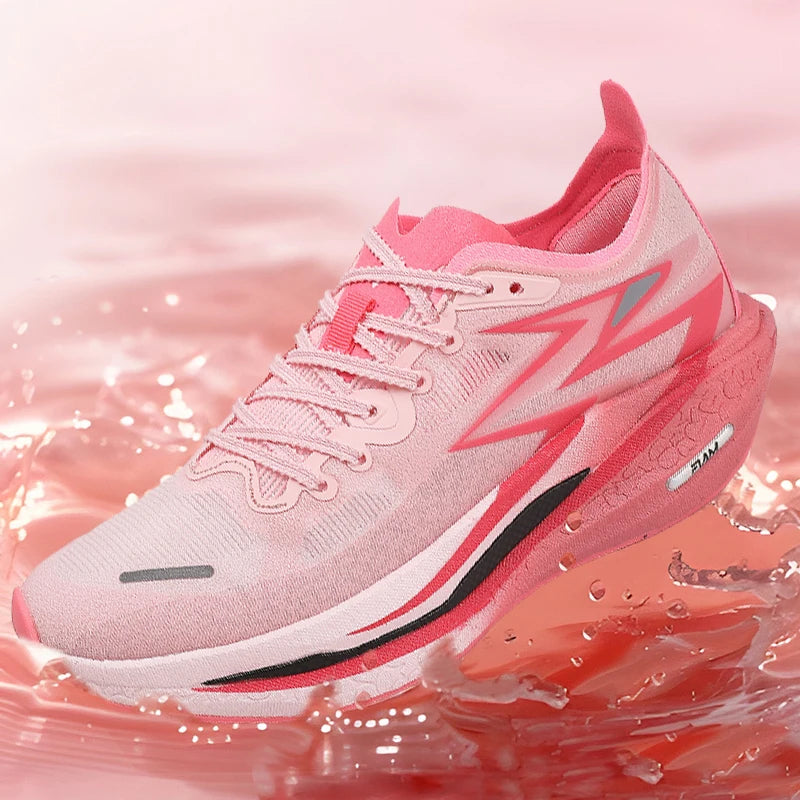 Men Sports Breathable Lightweight Running Shoes Speciality Carbon Board Marathon Men's Comfortable Athletic Nonskid Sneakers