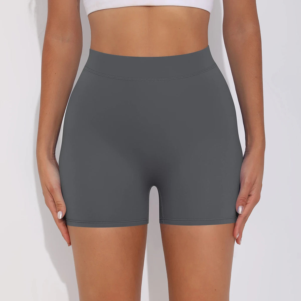 Women's Sexy Stretch Yoga Shorts With Hip Lifting And Abdominal Tightening Tight Fitness Wearing Running Pants Externally