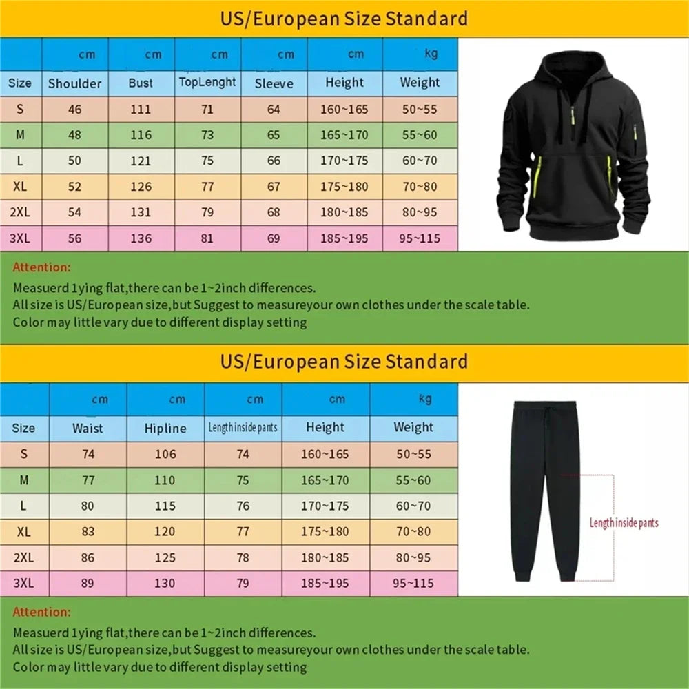 Loose and Comfortable Suits for Men's Street Wear and Casual Jogging in the Autumn of 2025, Men's Outdoor Two-piece Sweatshirts