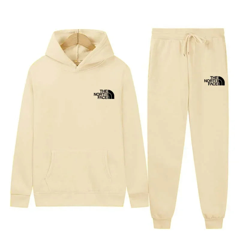 2025 Men's and women's printed casual sets, running and outdoor fitness sets, luxury sports caps, sweatshirts and pants 4