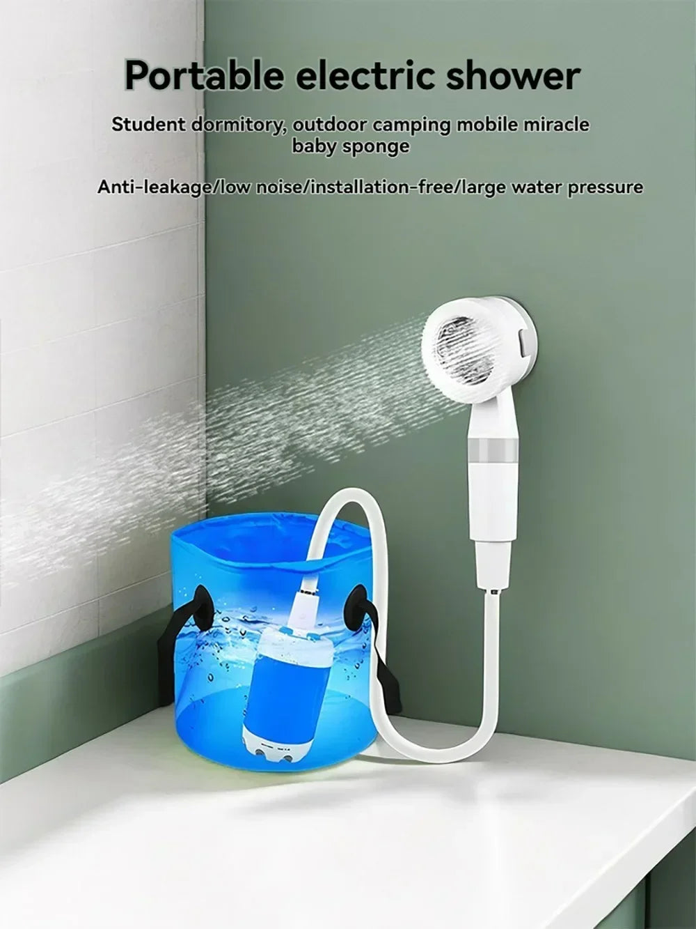 Draagbare Oplaadbare Buitendouche - Camping Douche Handheld voor Auto & Tuin