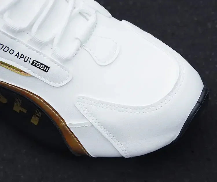 Heren Waterproof Sneakers PU Leer - Ademend Antislip Casual Sportschoenen