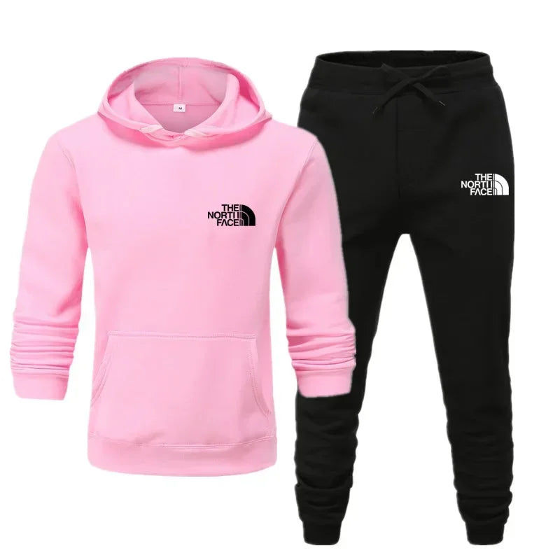 2025 Men's and women's printed casual sets, running and outdoor fitness sets, luxury sports caps, sweatshirts and pants 1