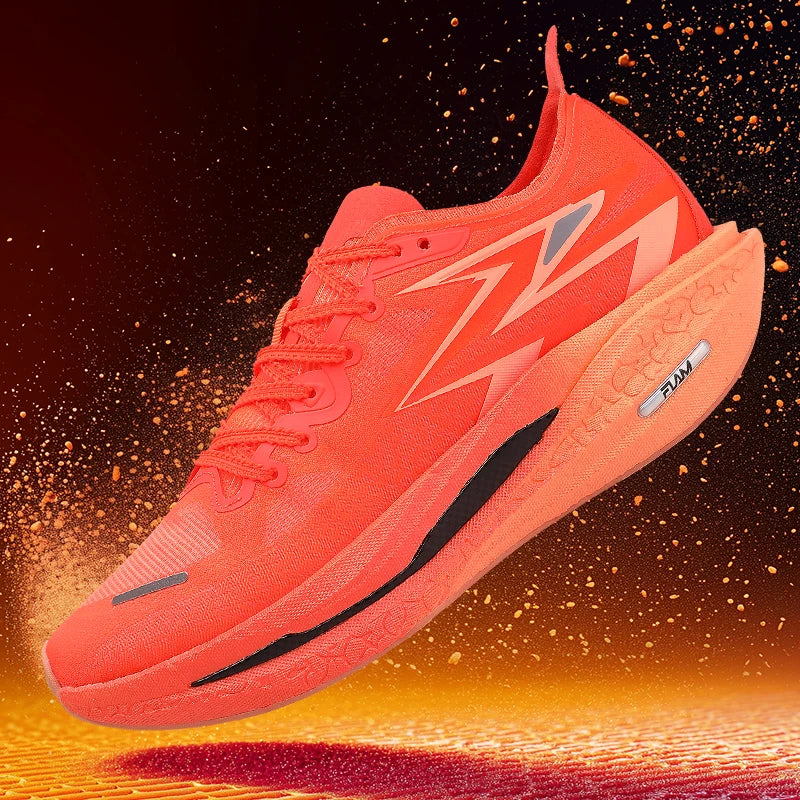 Men Sports Breathable Lightweight Running Shoes Speciality Carbon Board Marathon Men's Comfortable Athletic Nonskid Sneakers