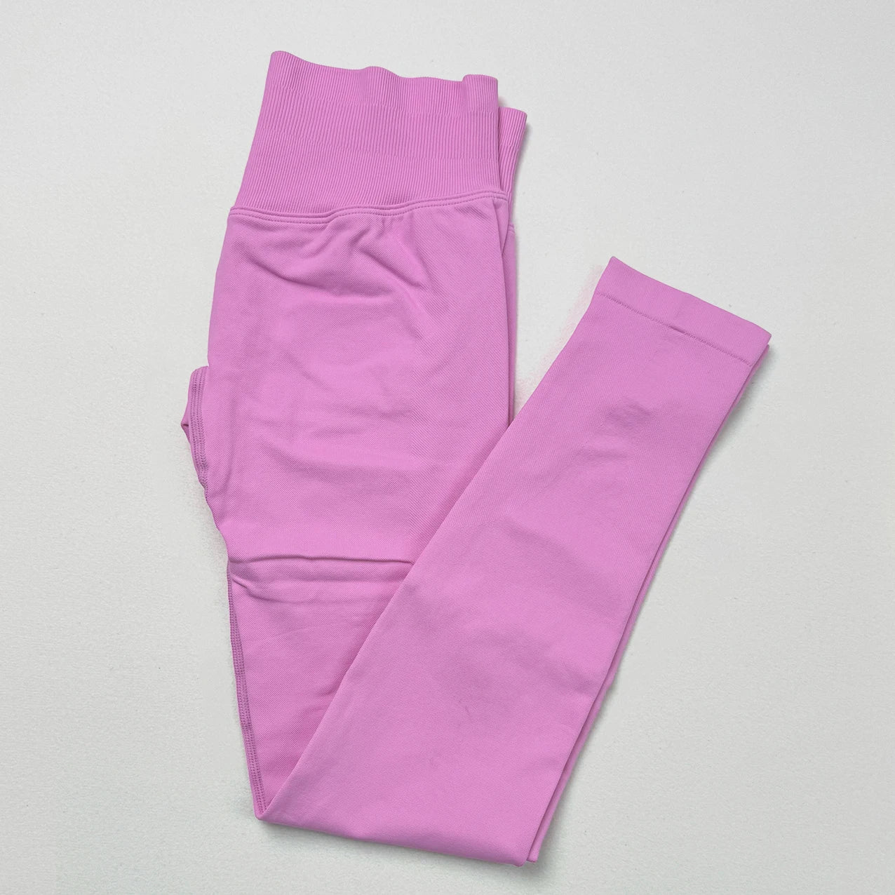 VEQKING Dames Yoga Legging - Scrunch Butt Naadloos - Hoge Taille Sportlegging Flower Pink