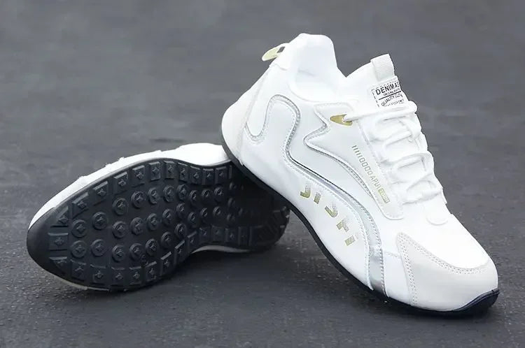 Heren Waterproof Sneakers PU Leer - Ademend Antislip Casual Sportschoenen