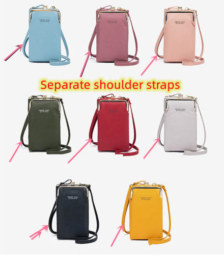 Dames Schoudertas Lychee Patroon - Kleine Crossbody Tas PU Leer Shoulder strap Red